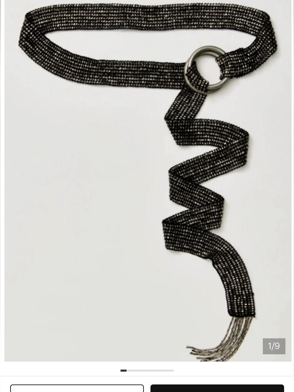 Free People Breezy Beaded Wrap Belt NEW $80